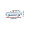 Wodoodporny nieprzemakalny pokrowiec plandeka na samochód Basic Garage XL (SUV/off-road) 450-510 cm